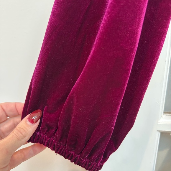 Lauren Ralph Lauren Black Label Belted Velvet Peplum Surplice Top Plus Size 1X - Picture 9 of 12